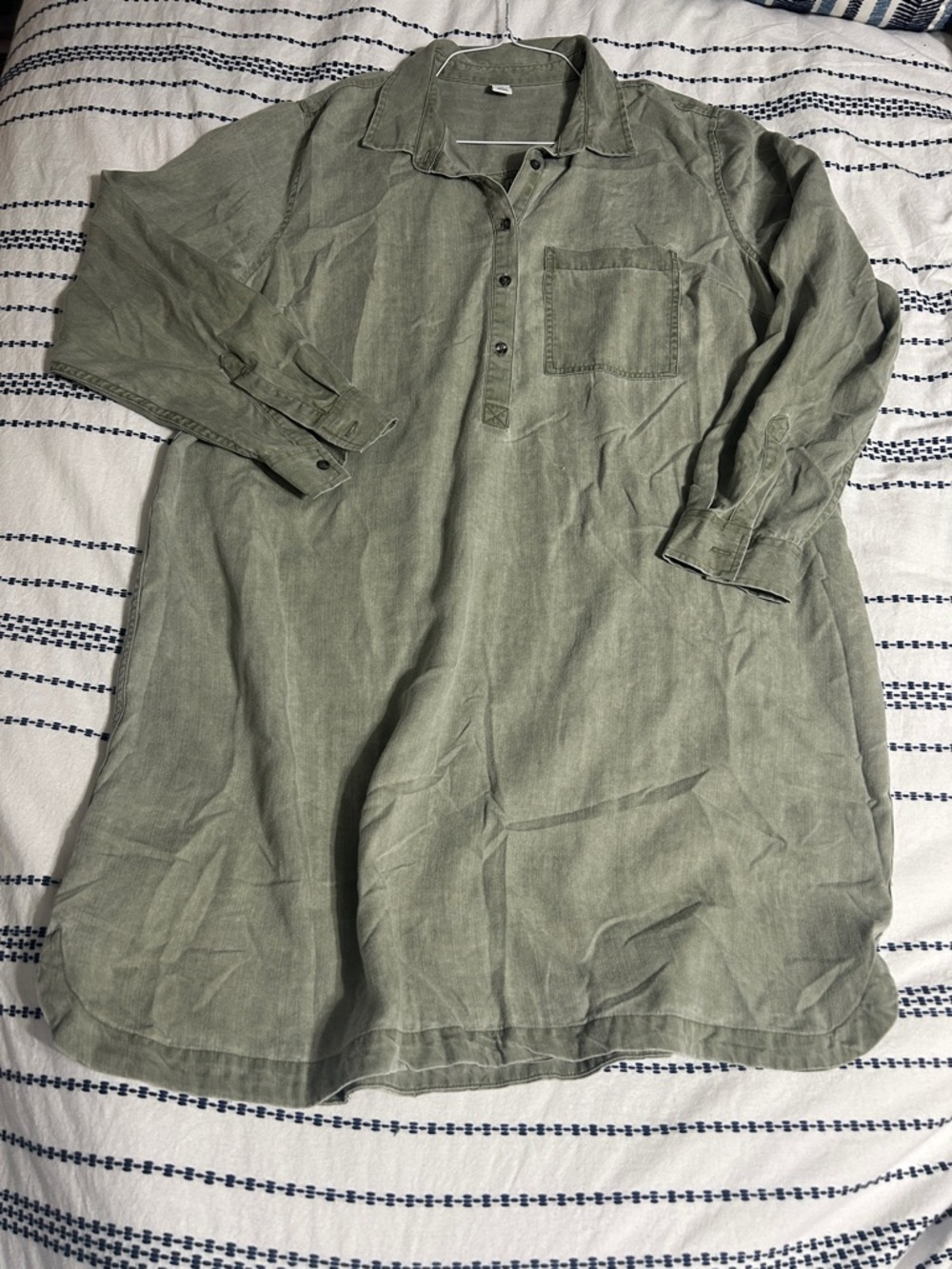 Old Navy Olive Green Button-Front Shirt